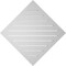 Ekena Millwork Diamond Surface Mount PVC Gable Vent: Non-Functional, w/ 2"W x 1-1/2"P Brickmould Frame, 34"W x 34"H GVPDI34X3402SN - alternate 5